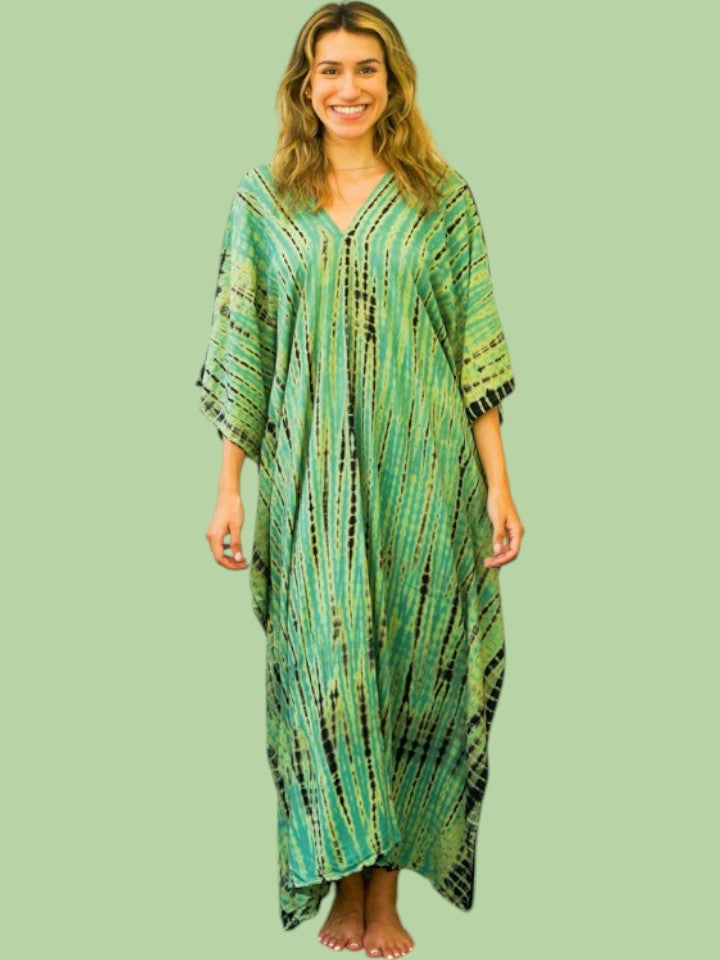 S3589- Shibori Tie Dye Kaftan