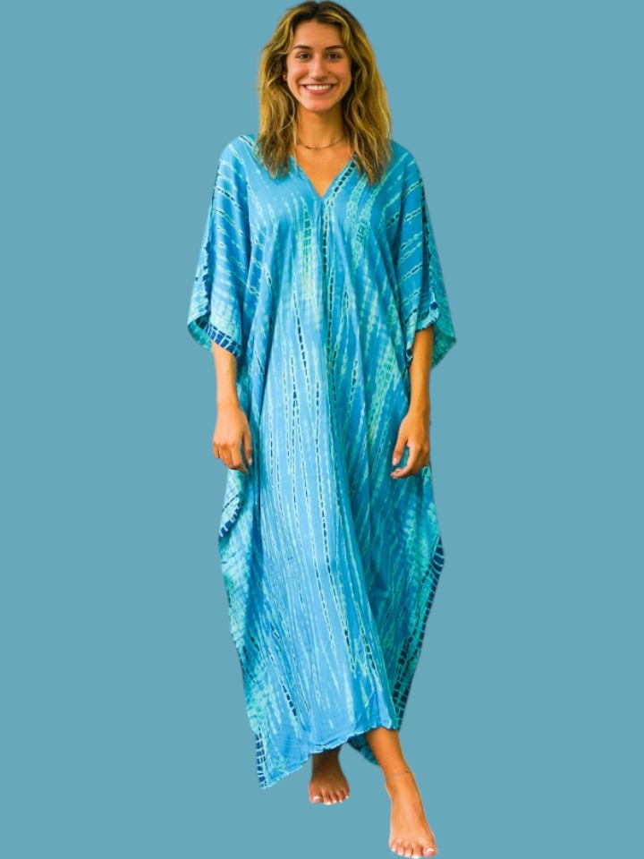 S4106- Shibori Tie Dye Kaftan