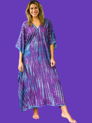 S4131- Shibori Tie Dye Kaftan