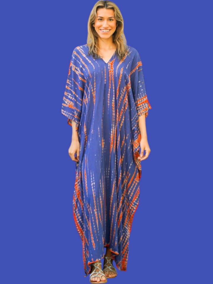 S9194- Shibori Tie Dye Kaftan