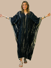 S9299- Shibori Tie Dye Kaftan