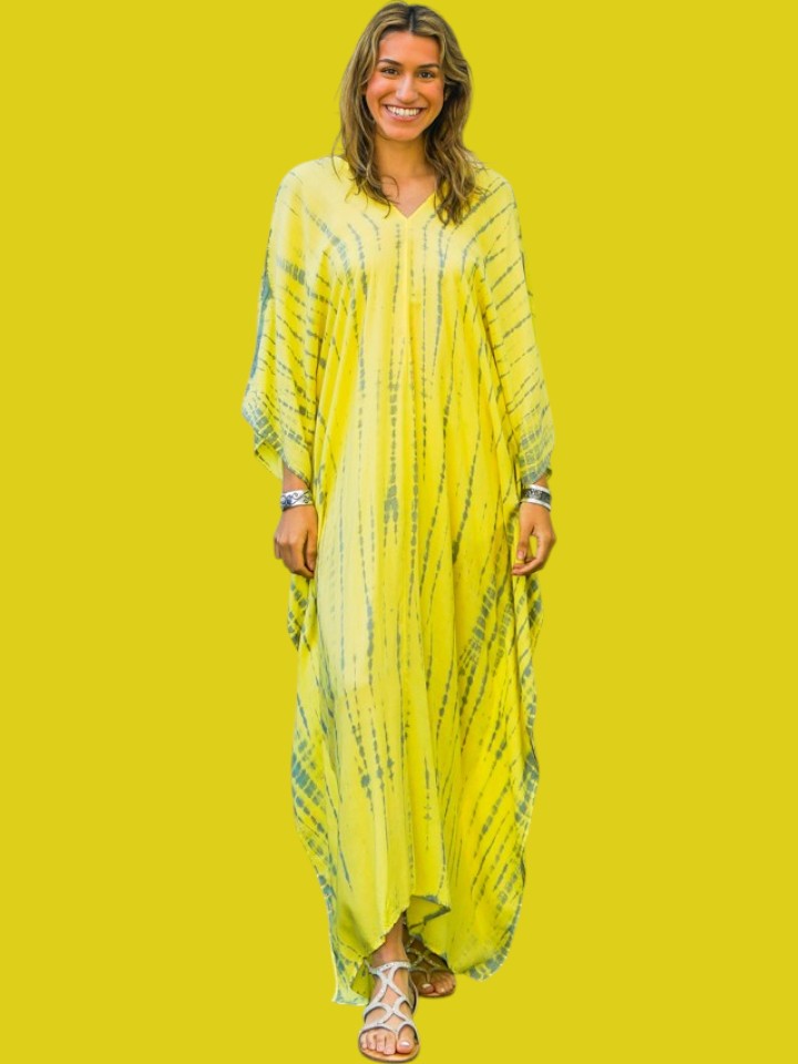 S9310- Shibori Tie Dye Kaftan