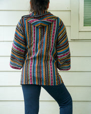 Nomad Charm Hippie  Hooded Jacket Cardigan with Pockets