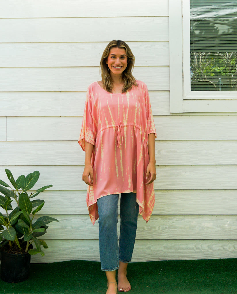 Peach Sunset Hand Dyed Tunic