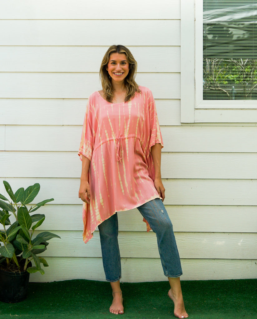 Peach Sunset Hand Dyed Tunic