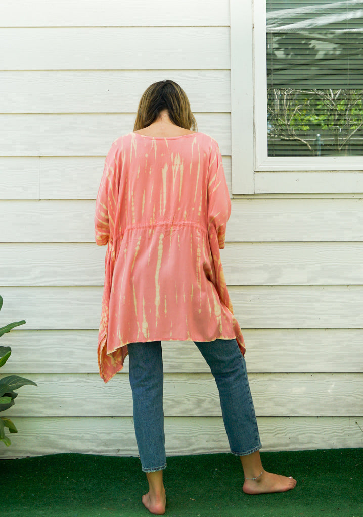 Peach Sunset Hand Dyed Tunic