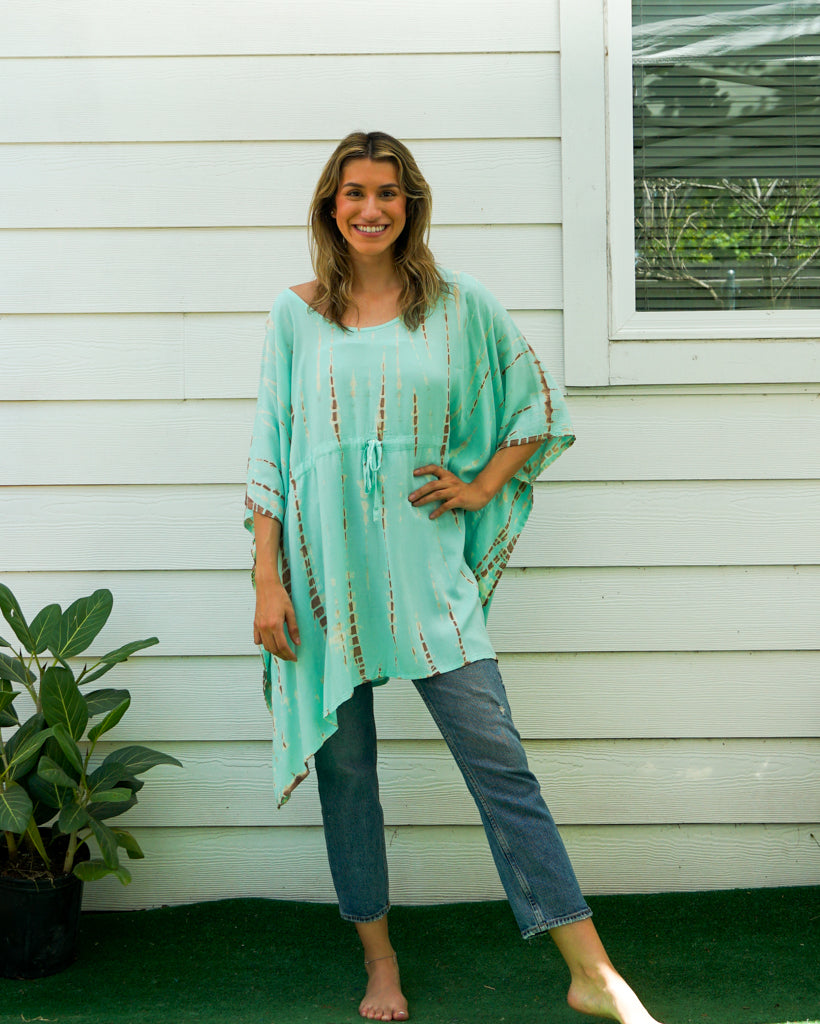 Mint Breeze Hand Dyed Tunic