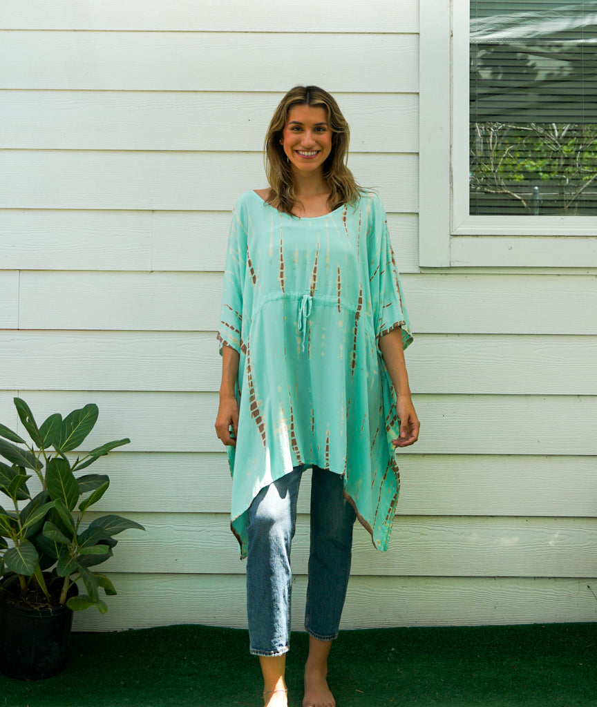 Mint Breeze Hand Dyed Tunic