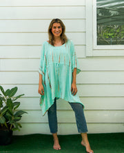 Mint Breeze Hand Dyed Tunic