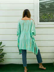 Mint Breeze Hand Dyed Tunic