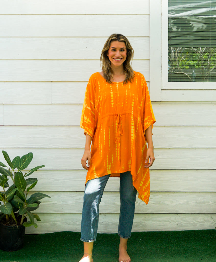 Golden Sunrise Hand Dyed Tunic