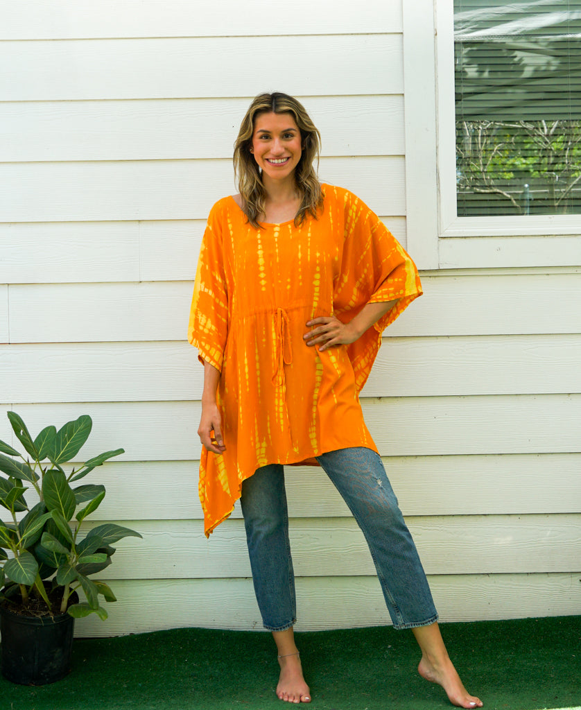 Golden Sunrise Hand Dyed Tunic