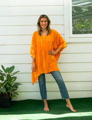 Golden Sunrise Hand Dyed Tunic