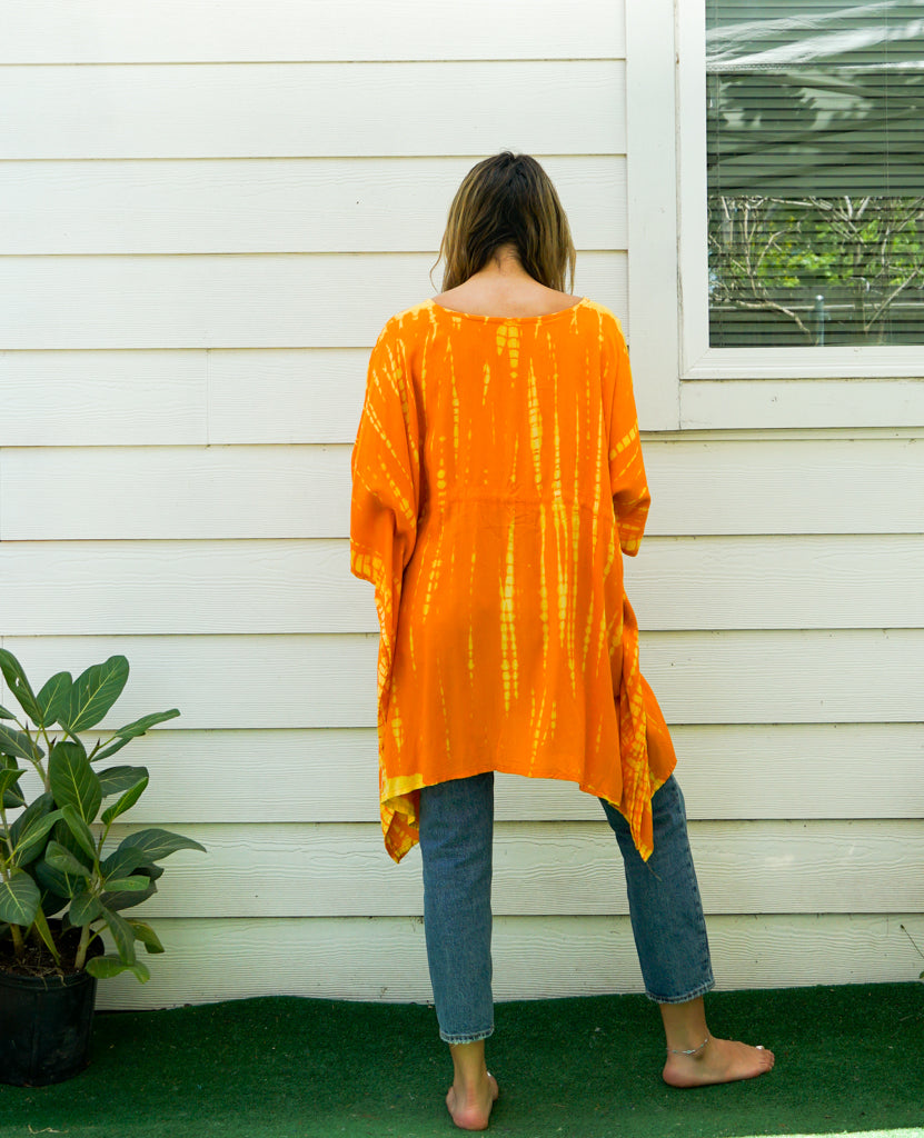 Golden Sunrise Hand Dyed Tunic