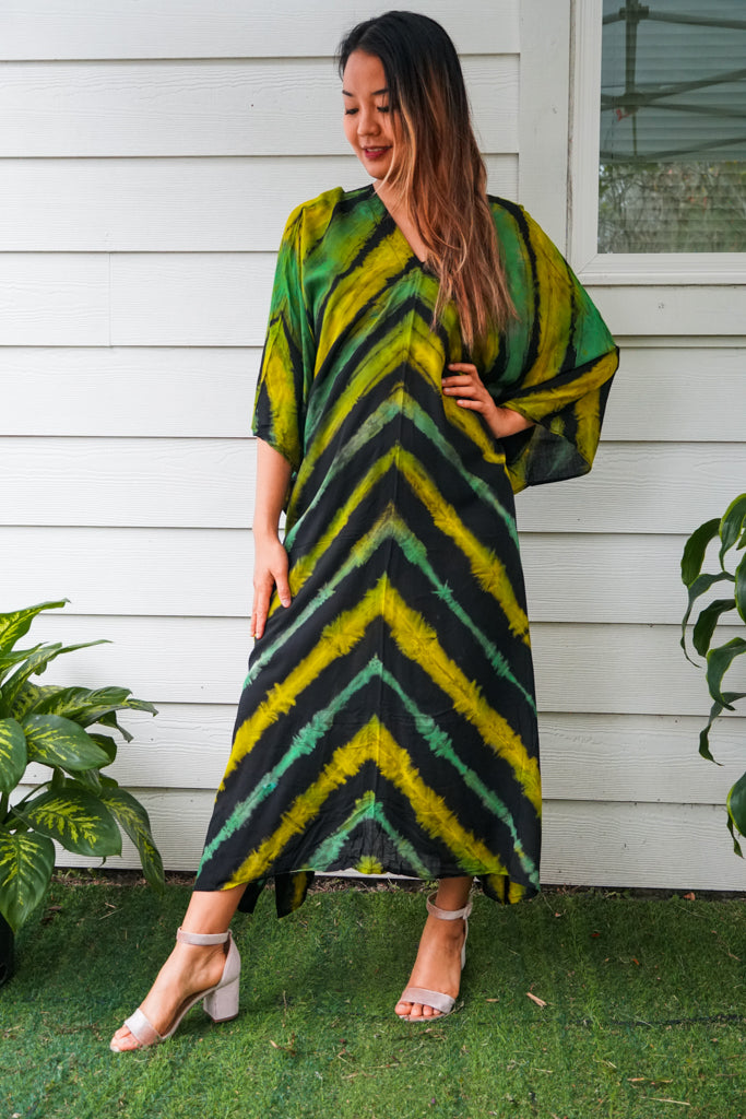 K0345- Hand Dyed Kaftan Dress