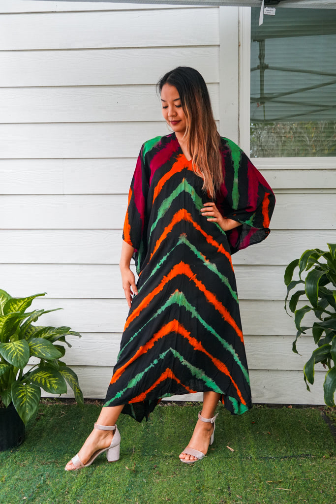 K0351- Hand Dyed Kaftan Dress