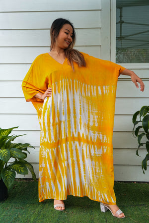 K0388- Hand Dyed Kaftan Dress