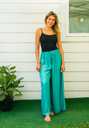 Mint Wide Leg Palazzo Pants