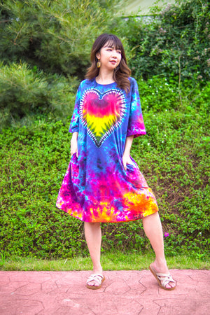 Black Organic Cotton Wrap Dress