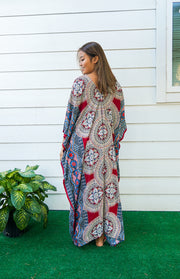 Red Lotus Boho Kaftan