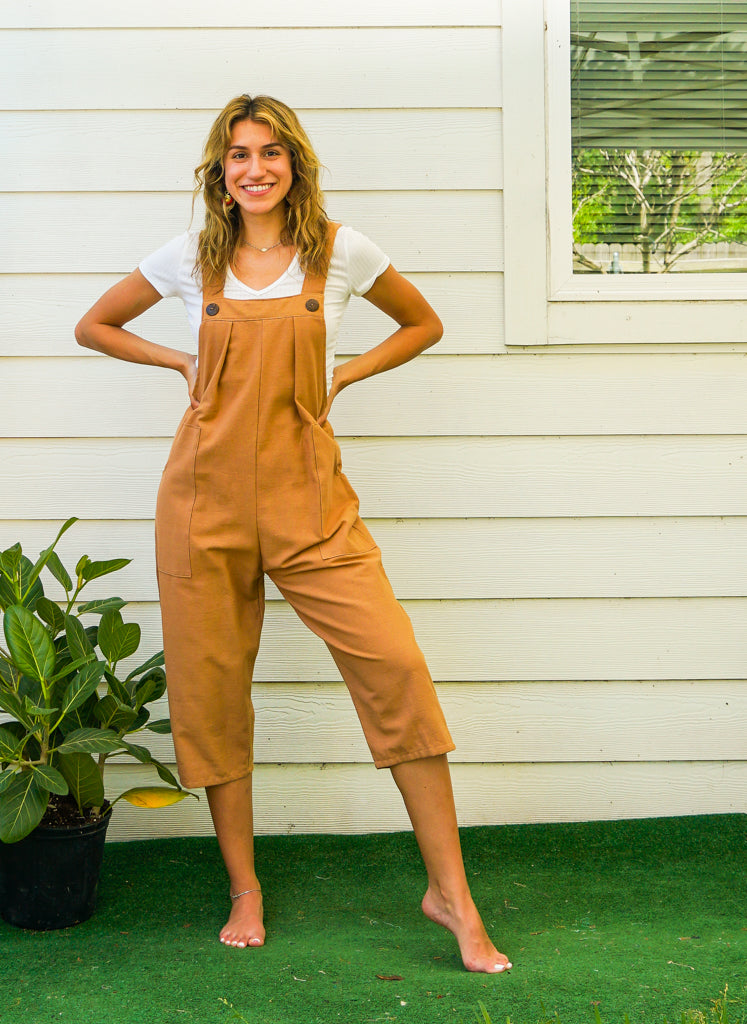 Organic Cotton Jumpsuit Pants with Pockets