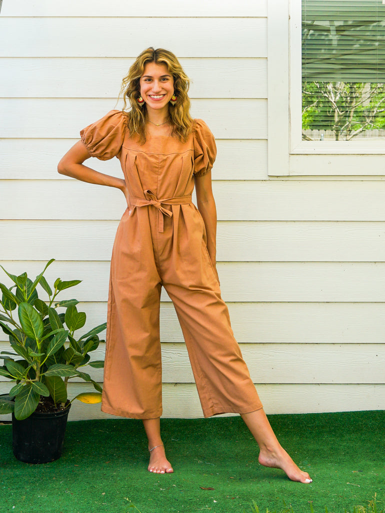 Organic Cotton Jumpsuit Pants with Pockets