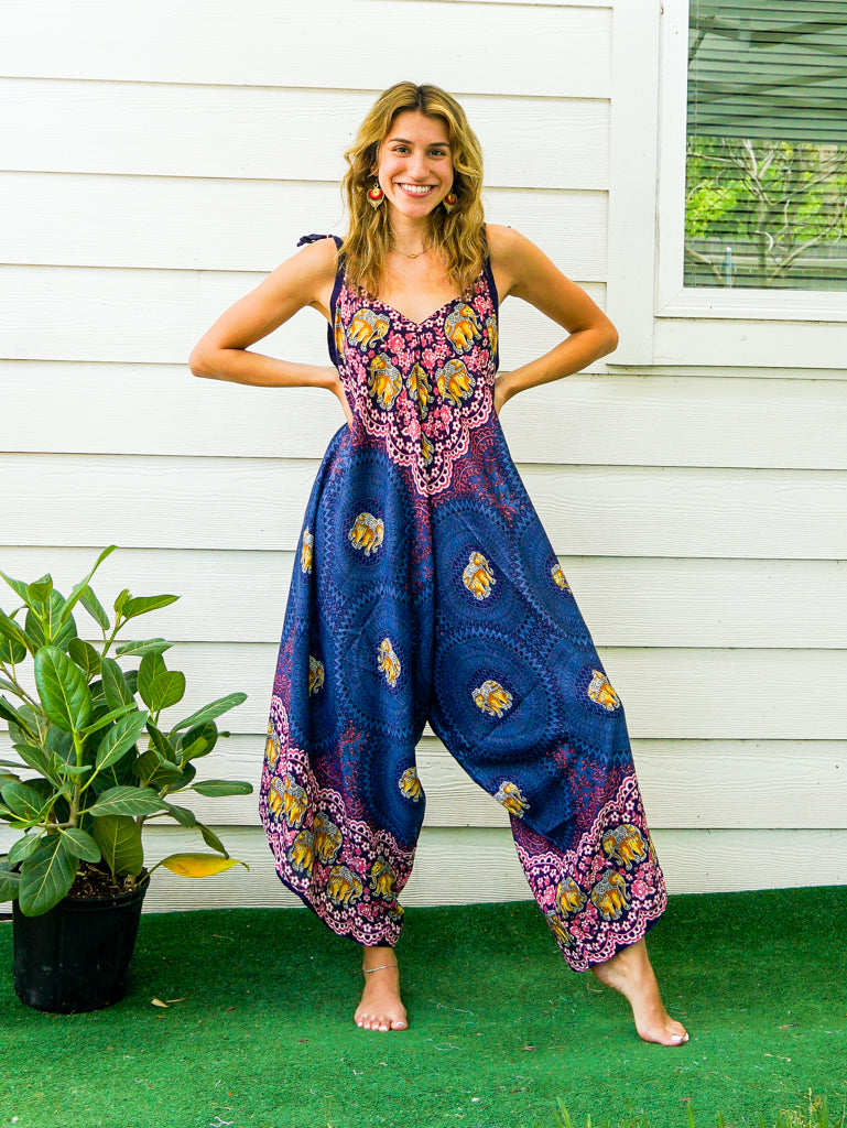 Blue Elephant Mandala Jumpsuit