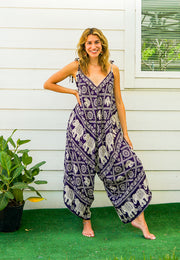 Purple Elephant Jumpsuit