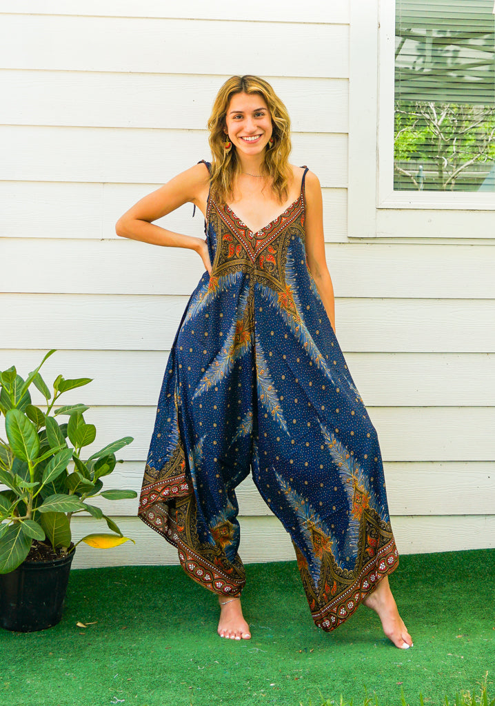 Blue Peacock Jumpsuit