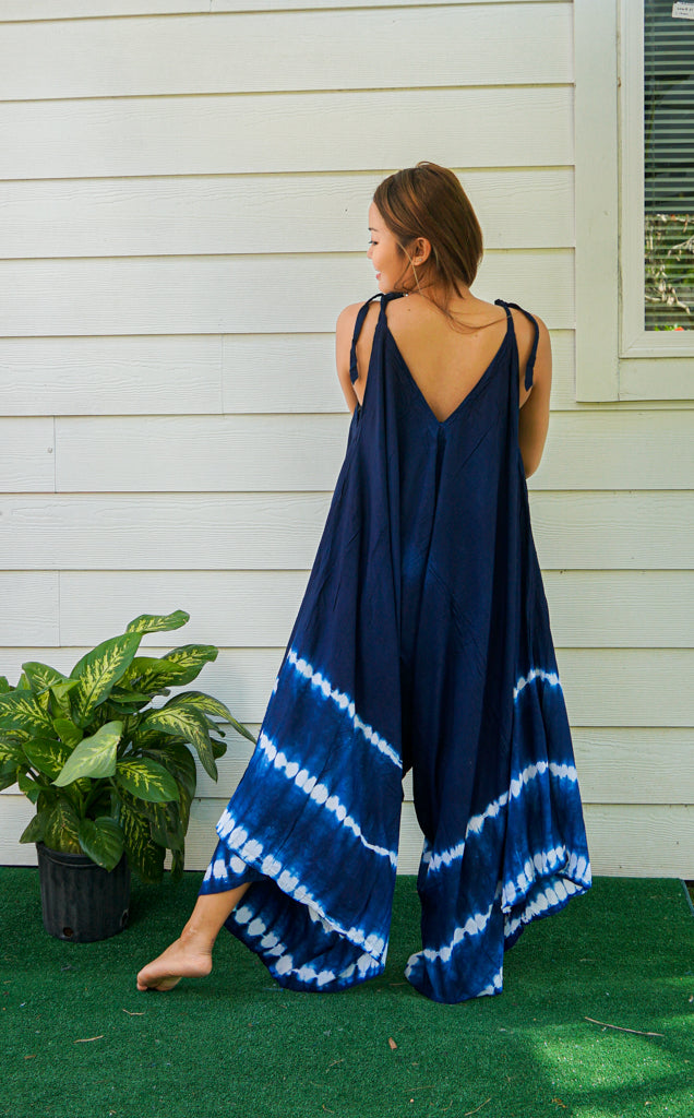 Indigo Shibori Jumpsuit