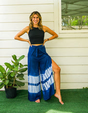 Shibori Hand Dyed Palazzo Wrap Pants