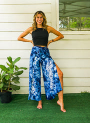 Shibori Hand Dyed Palazzo Wrap Pants