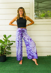 Shibori Hand Dyed Palazzo Wrap Pants