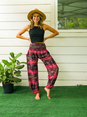 Pink Paisley Harem Pants