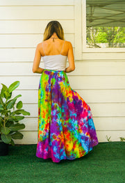 K3426- Hand Dyed Tiered Maxi Hippie Skirt