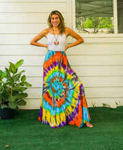 K3474- Hand Dyed Tiered Maxi Hippie Skirt