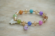 Radiant Harmony Butterfly Charm Bracelet