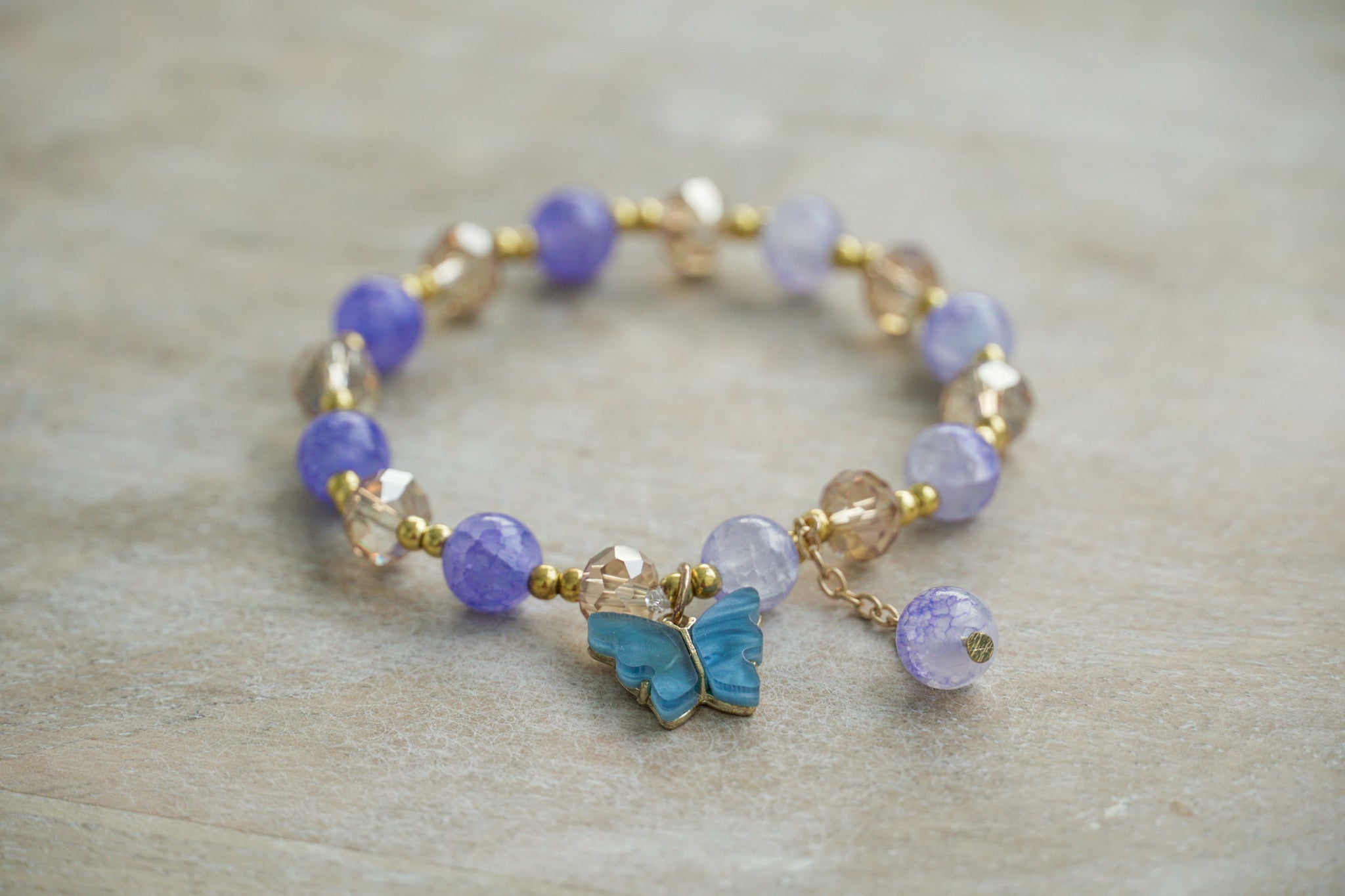 Blue Serenity Butterfly Bracelet