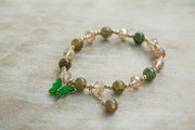 Emerald Grove Butterfly Bracelet