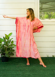 S3558- Shibori Tie Dye Kaftan