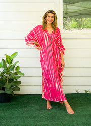 S3565- Shibori Tie Dye Kaftan