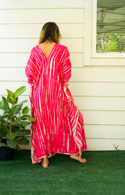 S3565- Shibori Tie Dye Kaftan