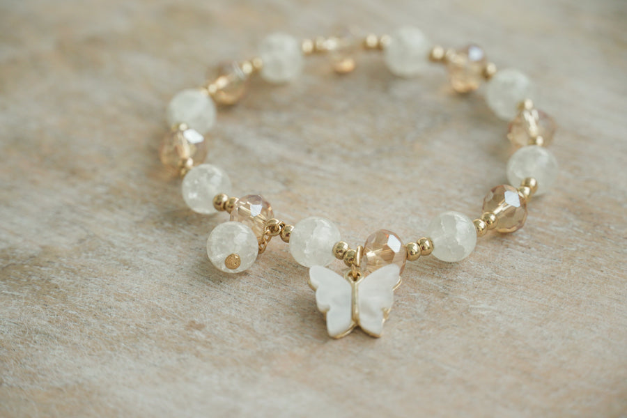 Moonlit Whisper Butterfly Bracelet