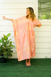 S3573- Shibori Tie Dye Kaftan