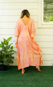 S3573- Shibori Tie Dye Kaftan