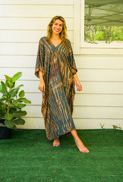 S3582- Shibori Tie Dye Kaftan