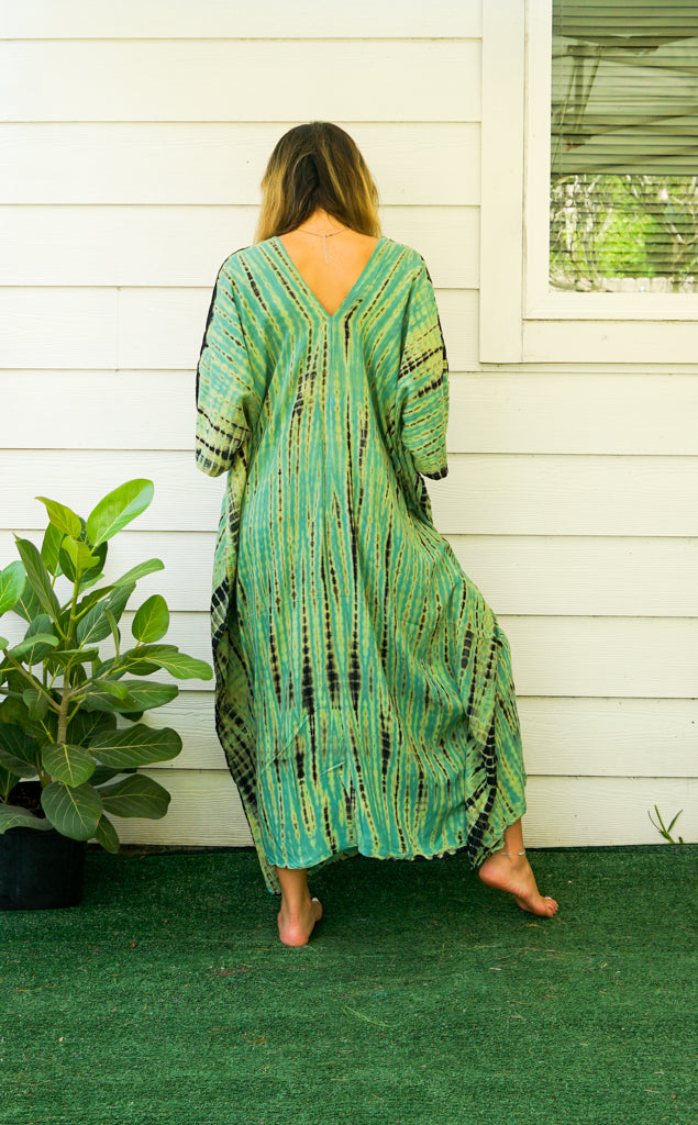 S3589- Shibori Tie Dye Kaftan