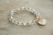 Crystal Clarity Heart Bracelet