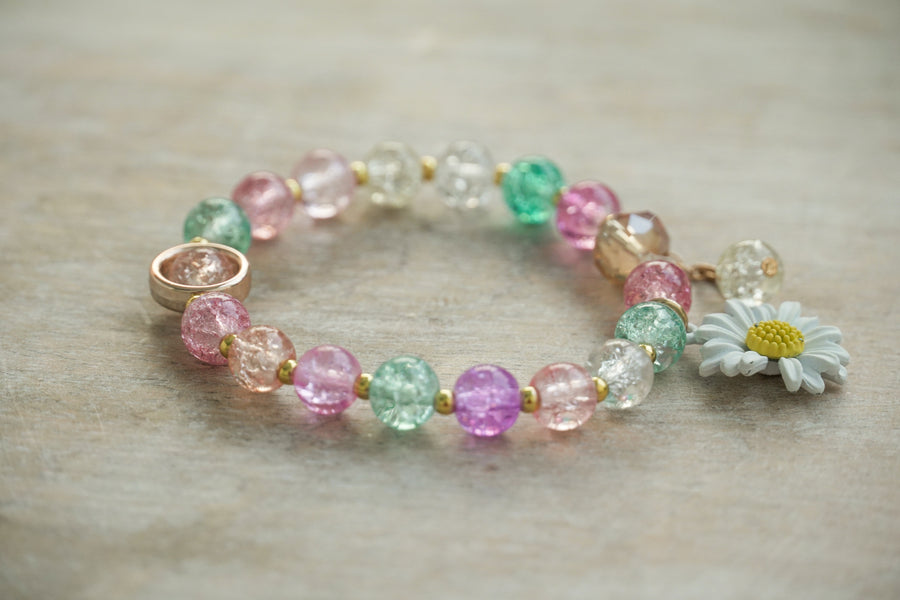 Pastel Bloom Daisy Bracelet