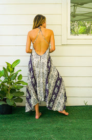 Purple Cute Mandala Goddess Boho Maxi Dress